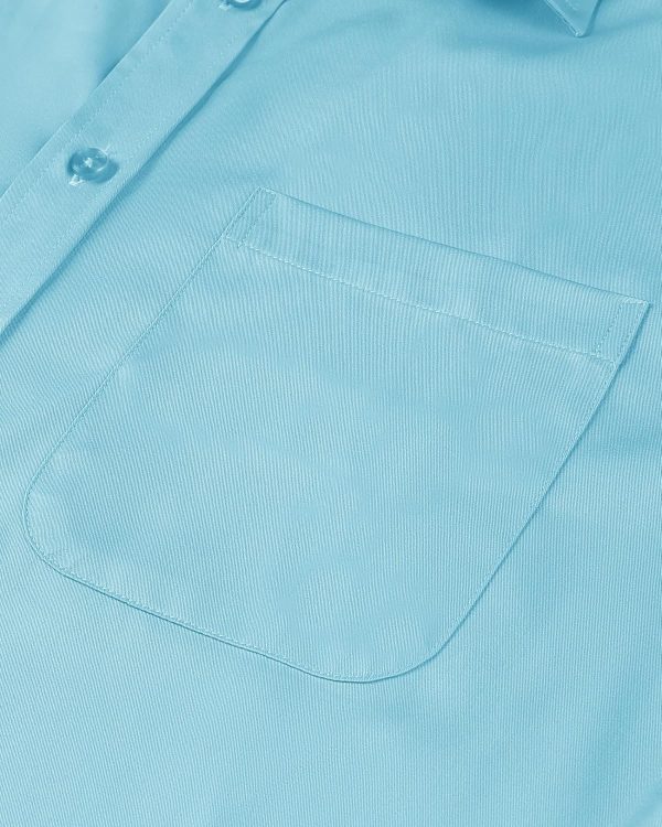 Alimens & Gentle Mens Short Sleeve Dress Shirts Wrinkle Free Solid Casual Button Down Shirts with Pocket - Image 11