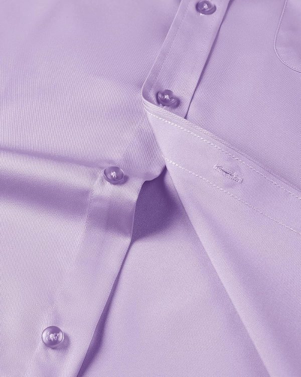 Alimens & Gentle Mens Short Sleeve Dress Shirts Wrinkle Free Solid Casual Button Down Shirts with Pocket - Image 50