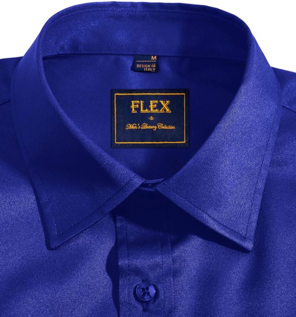 Alimens & Gentle Mens Short Sleeve Dress Shirts Wrinkle Free Solid Casual Button Down Shirts with Pocket - Image 55