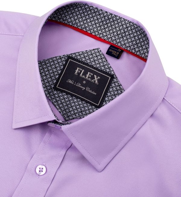 Alimens & Gentle Mens Short Sleeve Dress Shirts Wrinkle Free Solid Casual Button Down Shirts with Pocket - Image 70