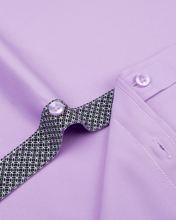 Alimens & Gentle Mens Short Sleeve Dress Shirts Wrinkle Free Solid Casual Button Down Shirts with Pocket - Image 72