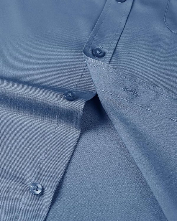 Alimens & Gentle Mens Short Sleeve Dress Shirts Wrinkle Free Solid Casual Button Down Shirts with Pocket - Image 80