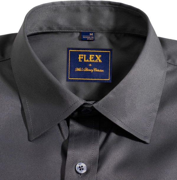 Alimens & Gentle Mens Short Sleeve Dress Shirts Wrinkle Free Solid Casual Button Down Shirts with Pocket - Image 84