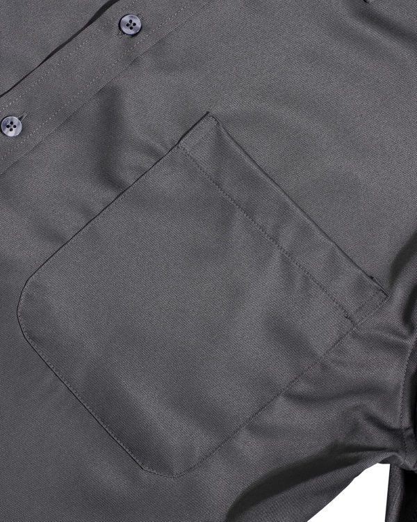 Alimens & Gentle Mens Short Sleeve Dress Shirts Wrinkle Free Solid Casual Button Down Shirts with Pocket - Image 86