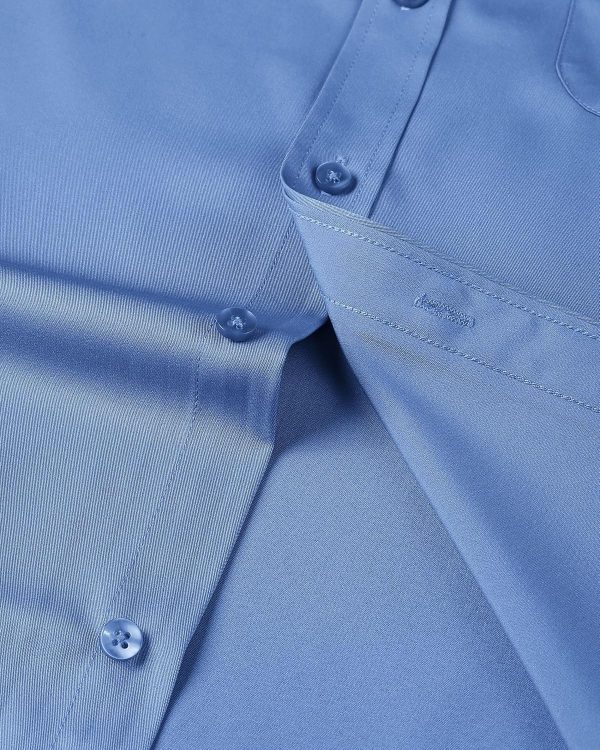 Alimens & Gentle Mens Short Sleeve Dress Shirts Wrinkle Free Solid Casual Button Down Shirts with Pocket - Image 94