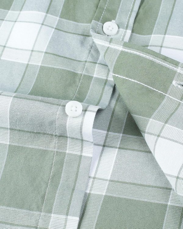Alimens & Gentle Men's Short Sleeve Oxford Shirt Regular Fit Button Down Collar Shirts with Pocket - Image 13