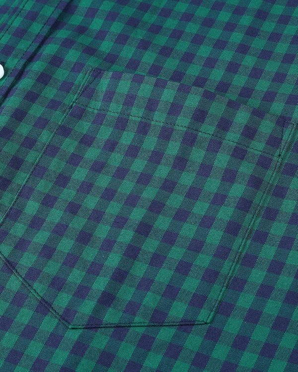 Alimens & Gentle Men's Short Sleeve Oxford Shirt Regular Fit Button Down Collar Shirts with Pocket - Image 25