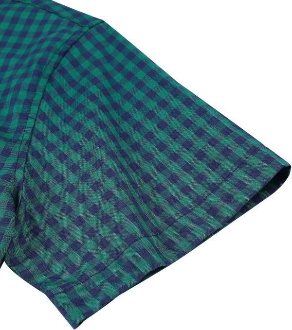 Alimens & Gentle Men's Short Sleeve Oxford Shirt Regular Fit Button Down Collar Shirts with Pocket - Image 27