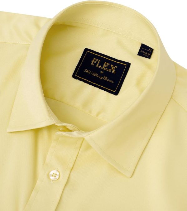 Alimens & Gentle Mens Short Sleeve Dress Shirts Wrinkle Free Solid Casual Button Down Shirts with Pocket - Image 119