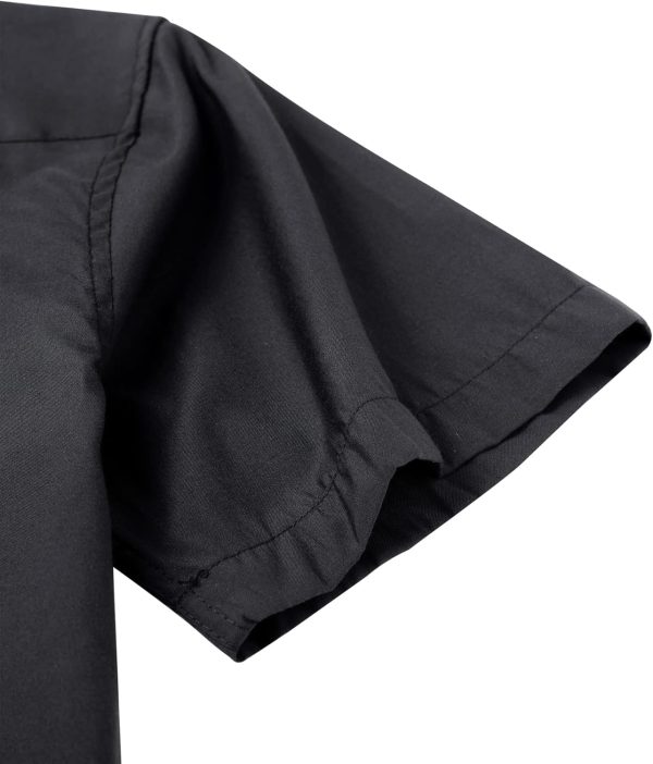 Alimens & Gentle Men's Short Sleeve Oxford Shirt Regular Fit Button Down Collar Shirts with Pocket - Image 48