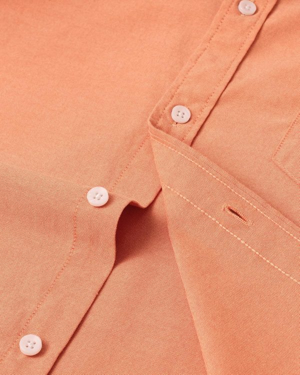 Alimens & Gentle Men's Short Sleeve Oxford Shirt Regular Fit Button Down Collar Shirts with Pocket - Image 55
