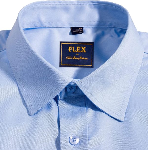 Alimens & Gentle Mens Short Sleeve Dress Shirts Wrinkle Free Solid Casual Button Down Shirts with Pocket - Image 153