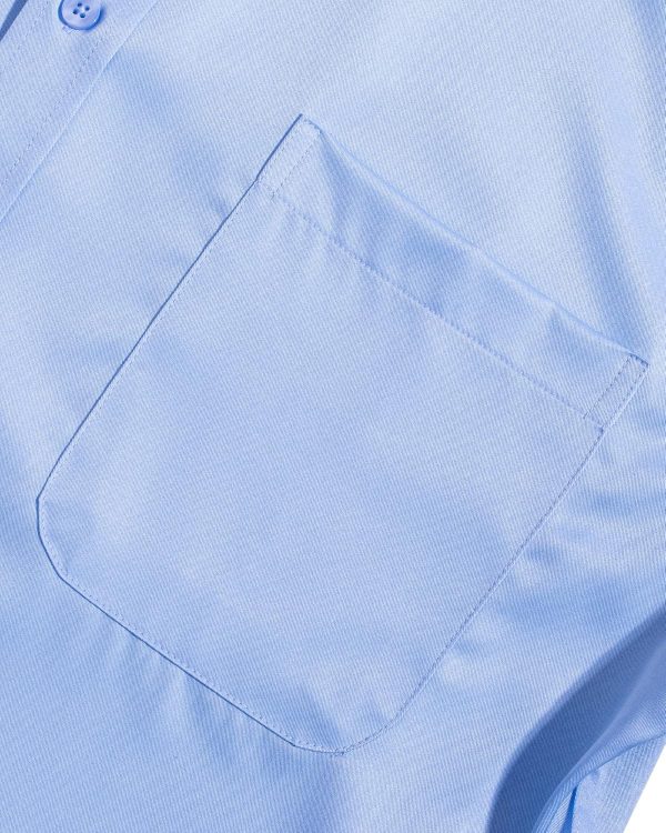 Alimens & Gentle Mens Short Sleeve Dress Shirts Wrinkle Free Solid Casual Button Down Shirts with Pocket - Image 155