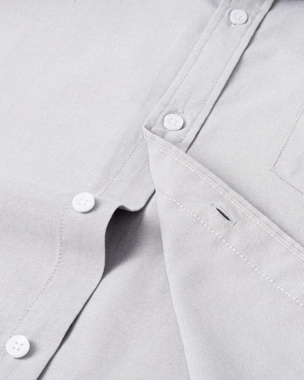 Alimens & Gentle Men's Short Sleeve Oxford Shirt Regular Fit Button Down Collar Shirts with Pocket - Image 69