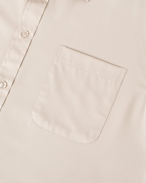 Alimens & Gentle Mens Short Sleeve Dress Shirts Wrinkle Free Solid Casual Button Down Shirts with Pocket - Image 193