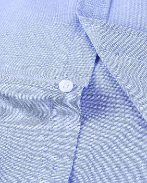 Alimens & Gentle Men's Short Sleeve Oxford Shirt Regular Fit Button Down Collar Shirts with Pocket - Image 96