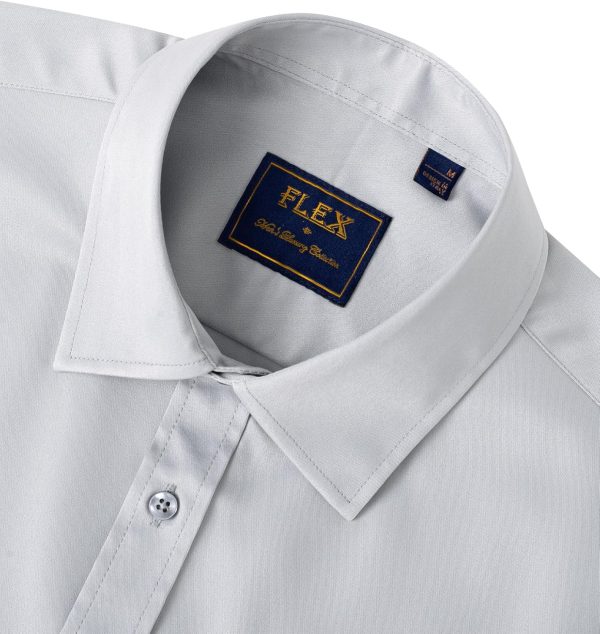 Alimens & Gentle Mens Short Sleeve Dress Shirts Wrinkle Free Solid Casual Button Down Shirts with Pocket - Image 217