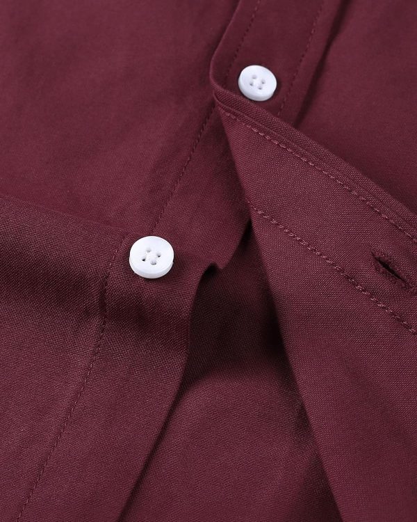 Alimens & Gentle Men's Short Sleeve Oxford Shirt Regular Fit Button Down Collar Shirts with Pocket - Image 139