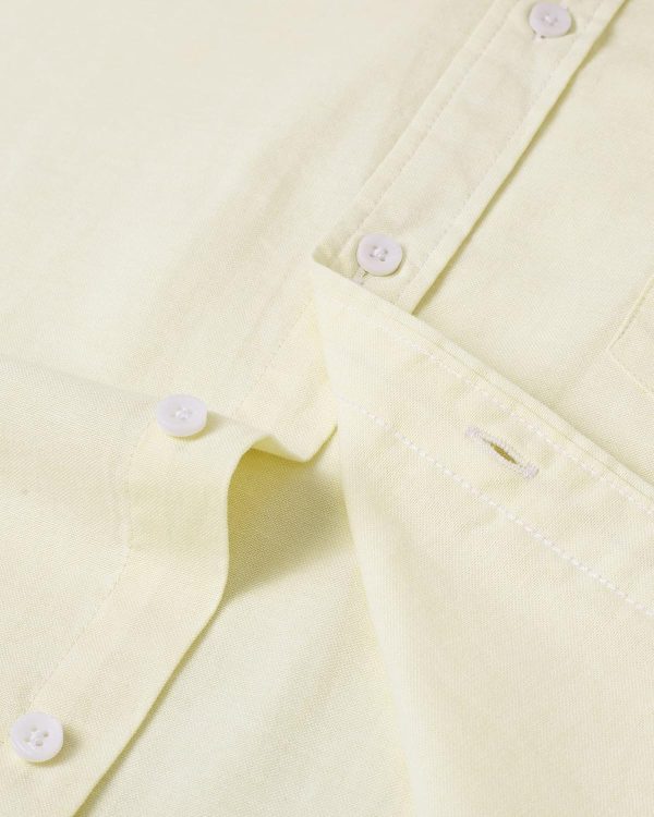 Alimens & Gentle Men's Short Sleeve Oxford Shirt Regular Fit Button Down Collar Shirts with Pocket - Image 153