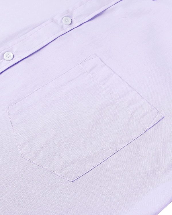 Alimens & Gentle Men's Short Sleeve Oxford Shirt Regular Fit Button Down Collar Shirts with Pocket - Image 207