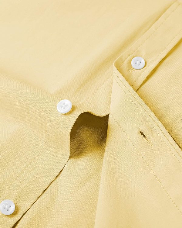 Alimens & Gentle Men's Short Sleeve Oxford Shirt Regular Fit Button Down Collar Shirts with Pocket - Image 215