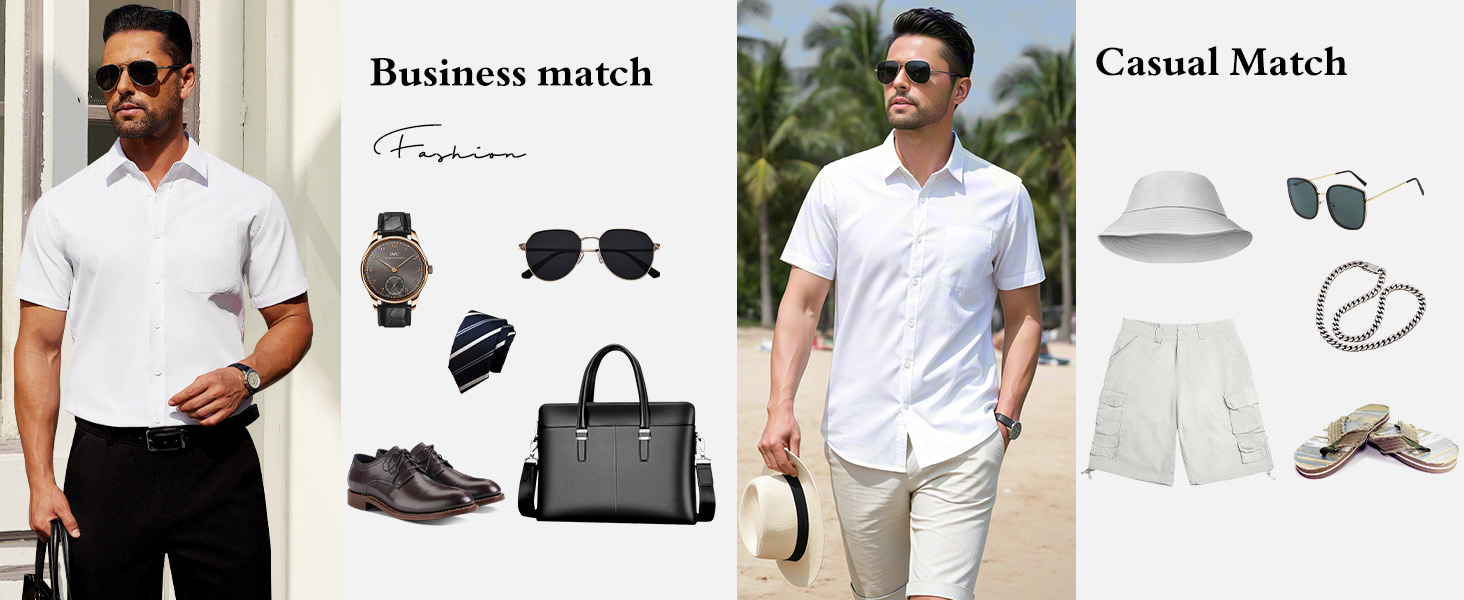 Short Sleeve Dress Shirt is Easy to Style