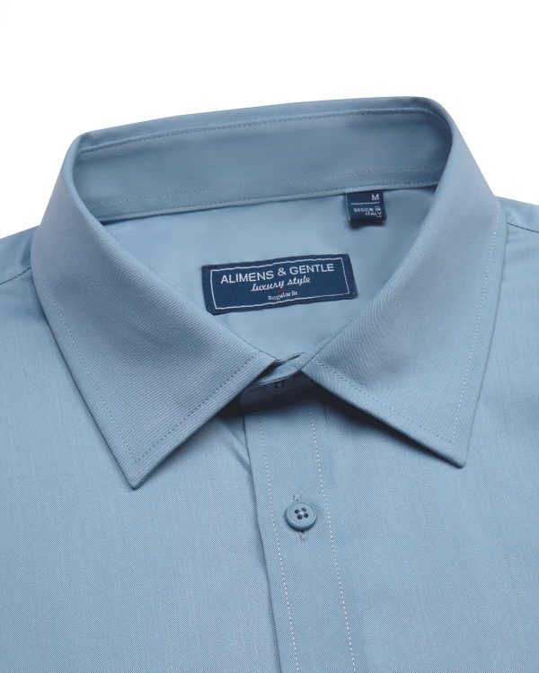 Alimens & Gentle Mens Short Sleeve Dress Shirts Regular Fit Stretch Wrinkle-Resistant Button Down Shirts - Image 106