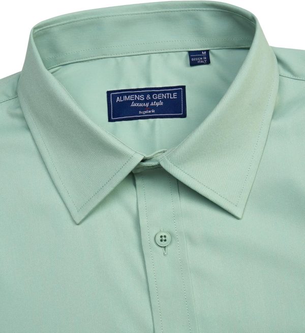 Alimens & Gentle Mens Short Sleeve Dress Shirts Regular Fit Stretch Wrinkle-Resistant Button Down Shirts - Image 118