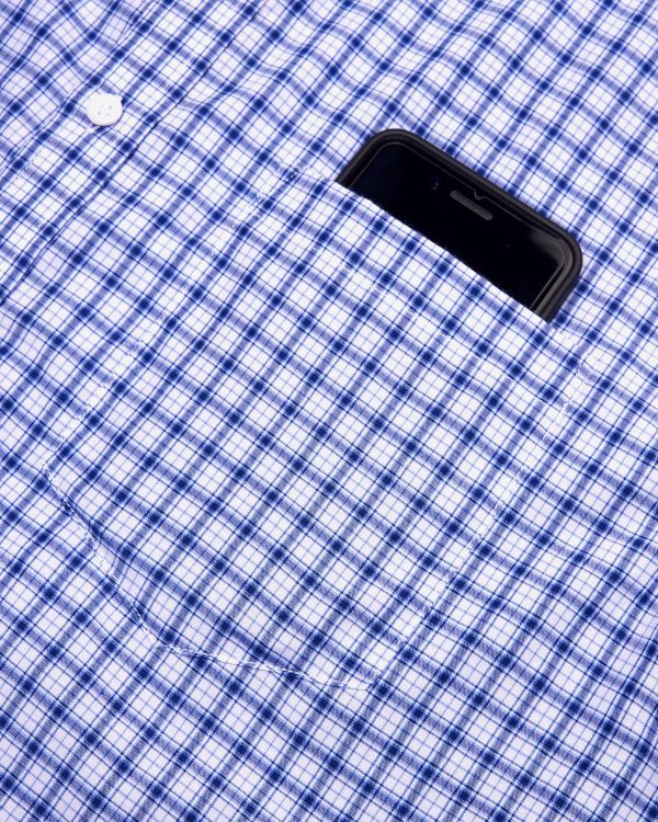 Alimens & Gentle Mens Plaid Short Sleeve Button Down Shirts Cotton Regular Fit Casual Gingham Shirts - Image 3