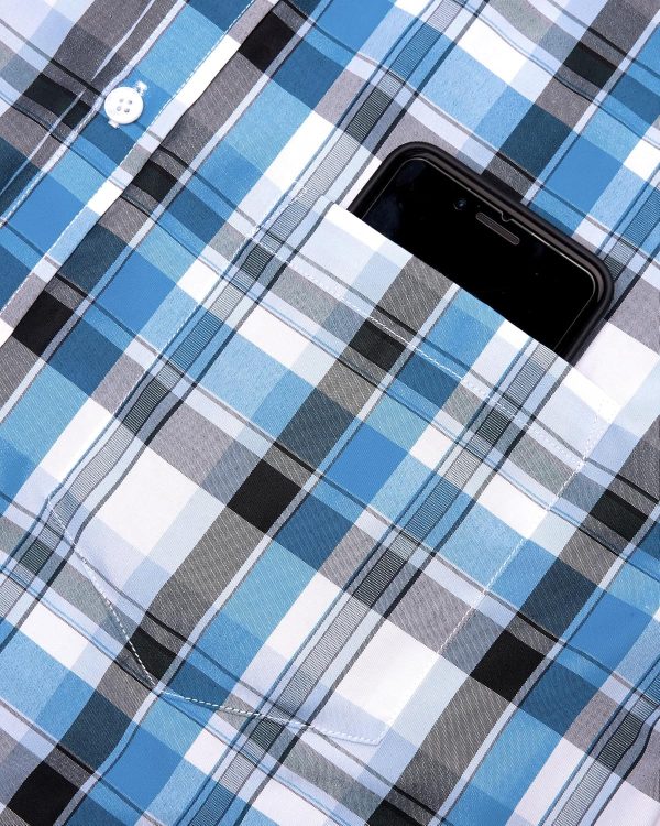Alimens & Gentle Mens Plaid Short Sleeve Button Down Shirts Cotton Regular Fit Casual Gingham Shirts - Image 9