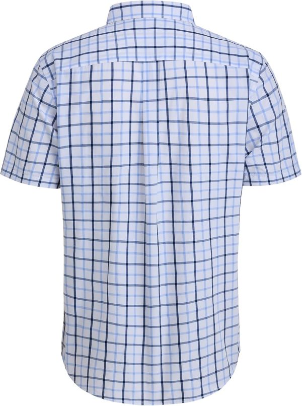 Alimens & Gentle Mens Plaid Short Sleeve Button Down Shirts Cotton Regular Fit Casual Gingham Shirts - Image 18