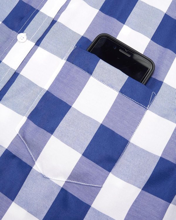 Alimens & Gentle Mens Plaid Short Sleeve Button Down Shirts Cotton Regular Fit Casual Gingham Shirts - Image 21