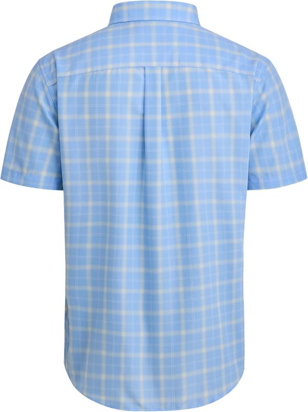 Alimens & Gentle Mens Plaid Short Sleeve Button Down Shirts Cotton Regular Fit Casual Gingham Shirts - Image 36
