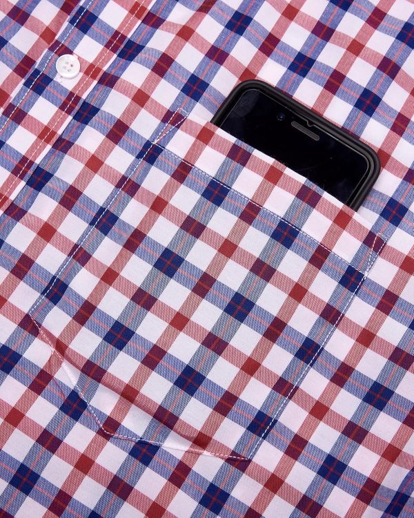 Alimens & Gentle Mens Plaid Short Sleeve Button Down Shirts Cotton Regular Fit Casual Gingham Shirts - Image 69
