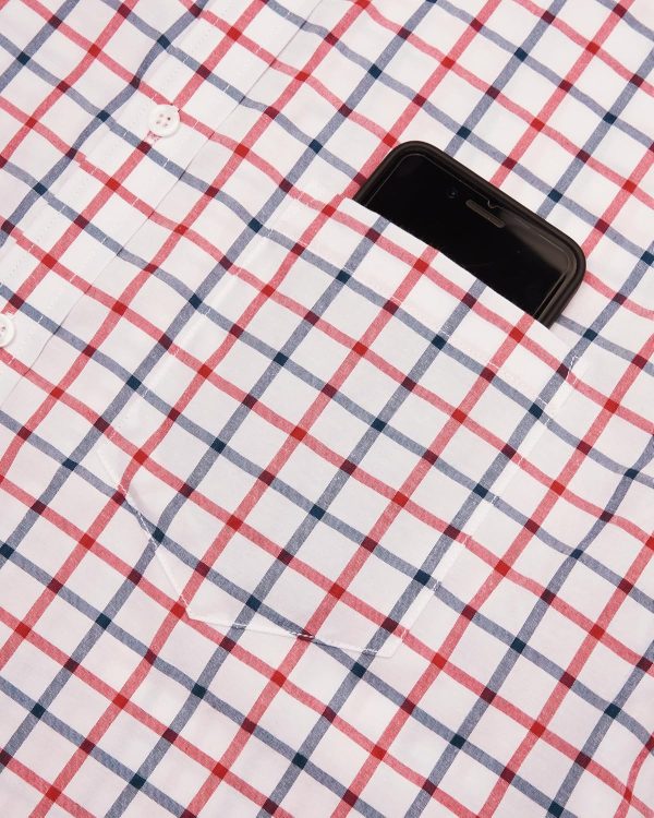 Alimens & Gentle Mens Plaid Short Sleeve Button Down Shirts Cotton Regular Fit Casual Gingham Shirts - Image 75