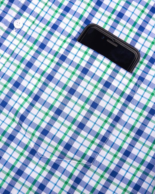 Alimens & Gentle Mens Plaid Short Sleeve Button Down Shirts Cotton Regular Fit Casual Gingham Shirts - Image 87