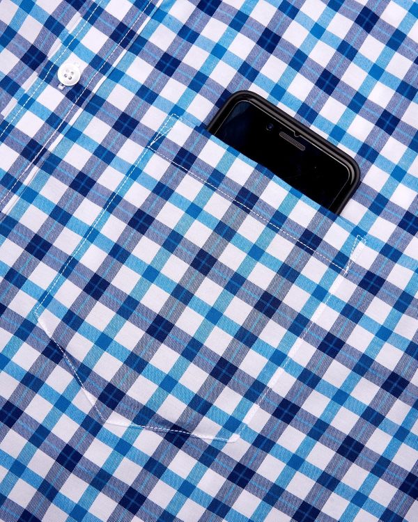 Alimens & Gentle Mens Plaid Short Sleeve Button Down Shirts Cotton Regular Fit Casual Gingham Shirts - Image 99