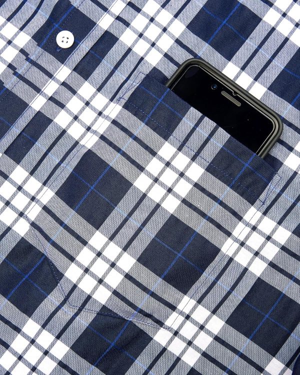 Alimens & Gentle Mens Plaid Short Sleeve Button Down Shirts Cotton Regular Fit Casual Gingham Shirts - Image 105