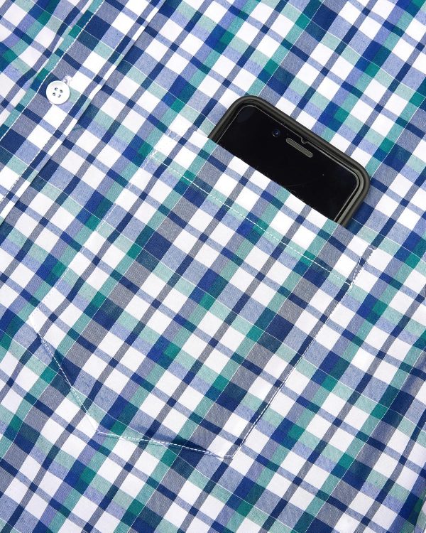 Alimens & Gentle Mens Plaid Short Sleeve Button Down Shirts Cotton Regular Fit Casual Gingham Shirts - Image 111