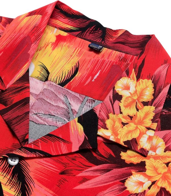 Alimens & Gentle Hawaiian Shirt for Men Summer Beach Casual Short Sleeve Button Down Shirts Printed Tropical Vacation Shirts - Image 3