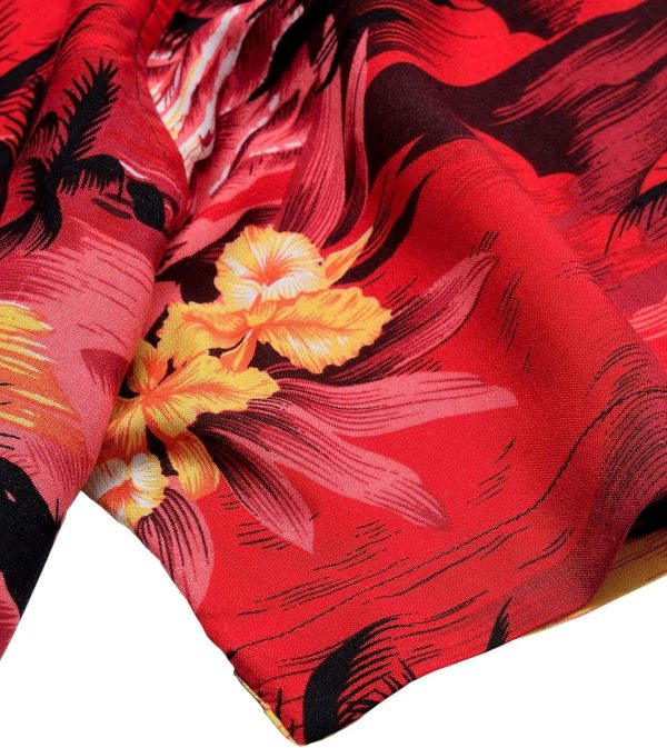 Alimens & Gentle Hawaiian Shirt for Men Summer Beach Casual Short Sleeve Button Down Shirts Printed Tropical Vacation Shirts - Image 4