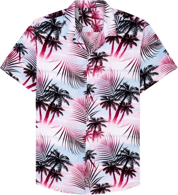 Alimens & Gentle Hawaiian Shirt for Men Summer Beach Casual Short Sleeve Button Down Shirts Printed Tropical Vacation Shirts - Image 7