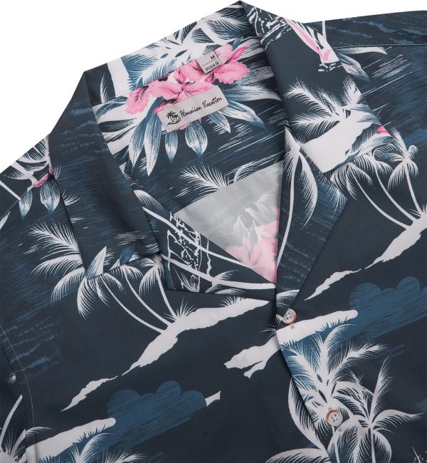 Alimens & Gentle Hawaiian Shirt for Men Summer Beach Casual Short Sleeve Button Down Shirts Printed Tropical Vacation Shirts - Image 18