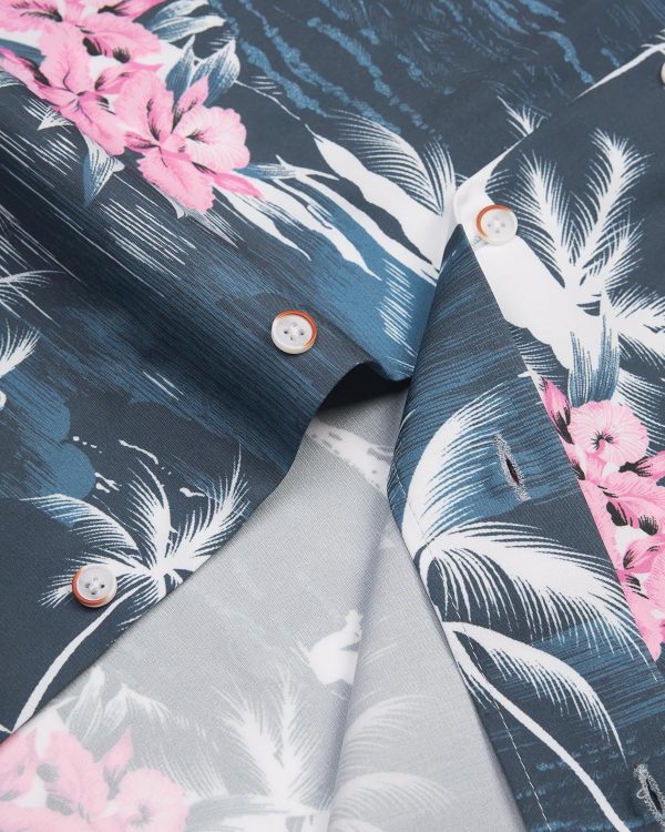 Alimens & Gentle Hawaiian Shirt for Men Summer Beach Casual Short Sleeve Button Down Shirts Printed Tropical Vacation Shirts - Image 19