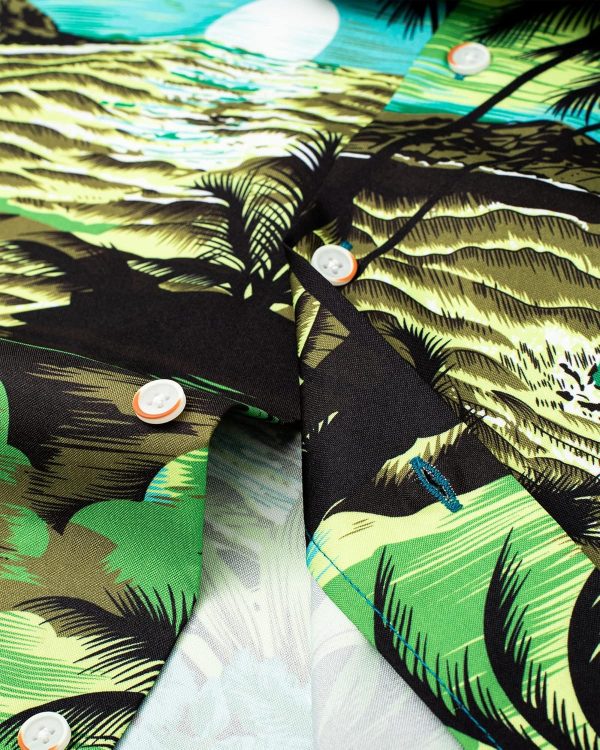 Alimens & Gentle Hawaiian Shirt for Men Summer Beach Casual Short Sleeve Button Down Shirts Printed Tropical Vacation Shirts - Image 23