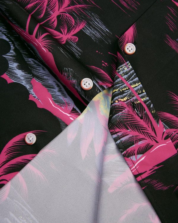 Alimens & Gentle Hawaiian Shirt for Men Summer Beach Casual Short Sleeve Button Down Shirts Printed Tropical Vacation Shirts - Image 27