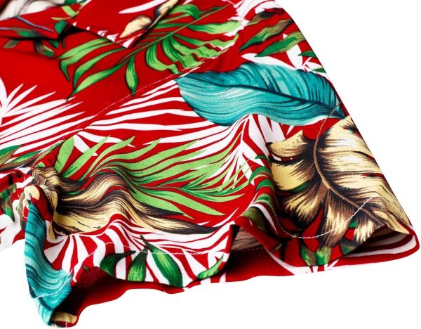 Alimens & Gentle Hawaiian Shirt for Men Summer Beach Casual Short Sleeve Button Down Shirts Printed Tropical Vacation Shirts - Image 37