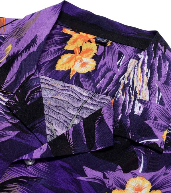 Alimens & Gentle Hawaiian Shirt for Men Summer Beach Casual Short Sleeve Button Down Shirts Printed Tropical Vacation Shirts - Image 43
