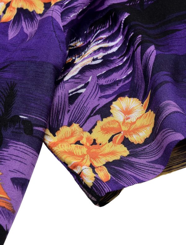 Alimens & Gentle Hawaiian Shirt for Men Summer Beach Casual Short Sleeve Button Down Shirts Printed Tropical Vacation Shirts - Image 44