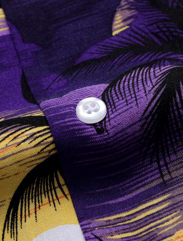 Alimens & Gentle Hawaiian Shirt for Men Summer Beach Casual Short Sleeve Button Down Shirts Printed Tropical Vacation Shirts - Image 45